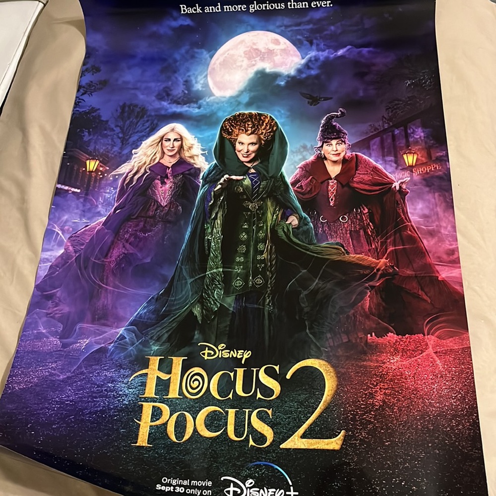 Hocus Pocus 2 DS Double Sided Theatrical Movie Poster RARE 27x40